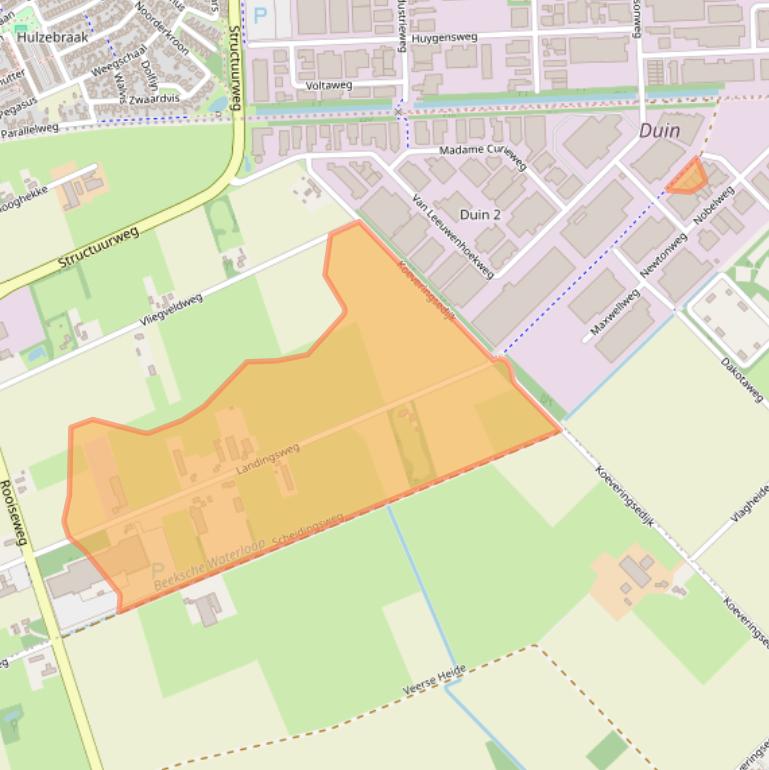 Kaart van postcodegebied 5482TA.