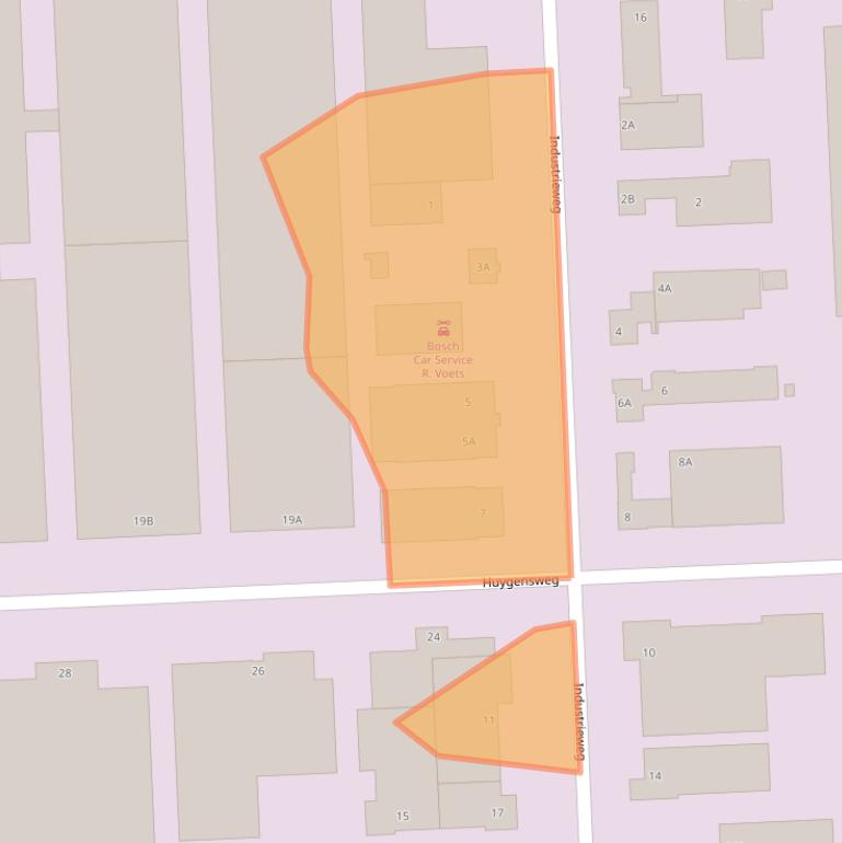 Kaart van postcodegebied 5482TD.