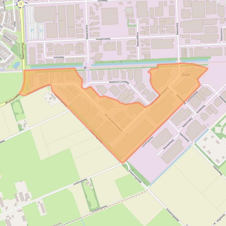 Kaart van postcodegebied 5482TK.
