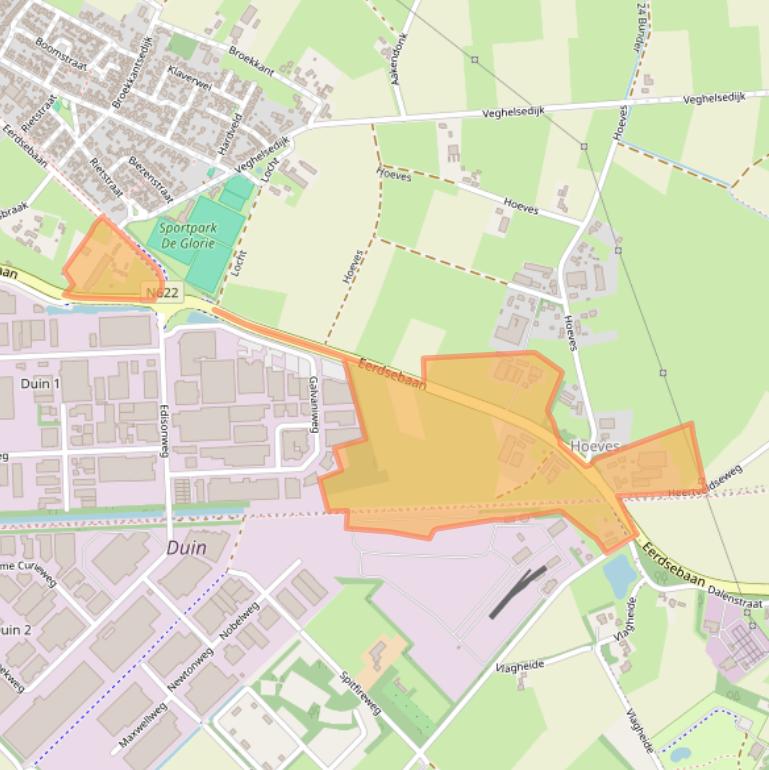 Kaart van postcodegebied 5482VN.