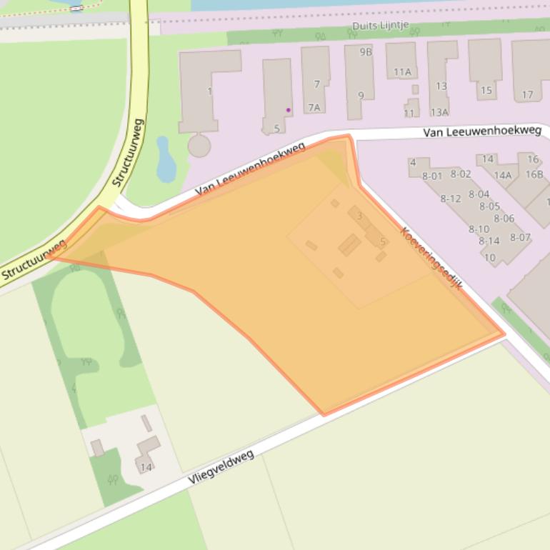 Kaart van postcodegebied 5482VV.