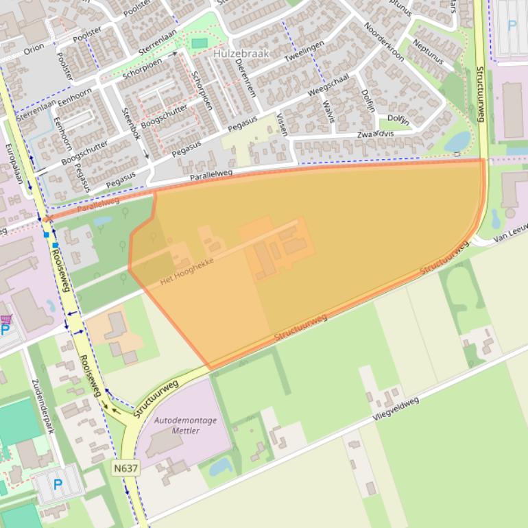 Kaart van postcodegebied 5482VX.