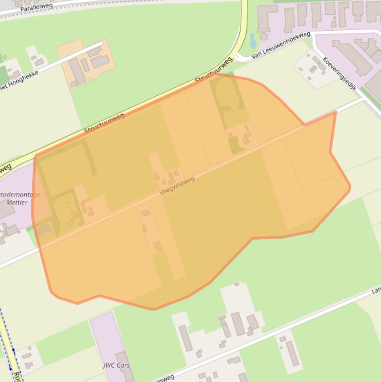 Kaart van postcodegebied 5482VZ.