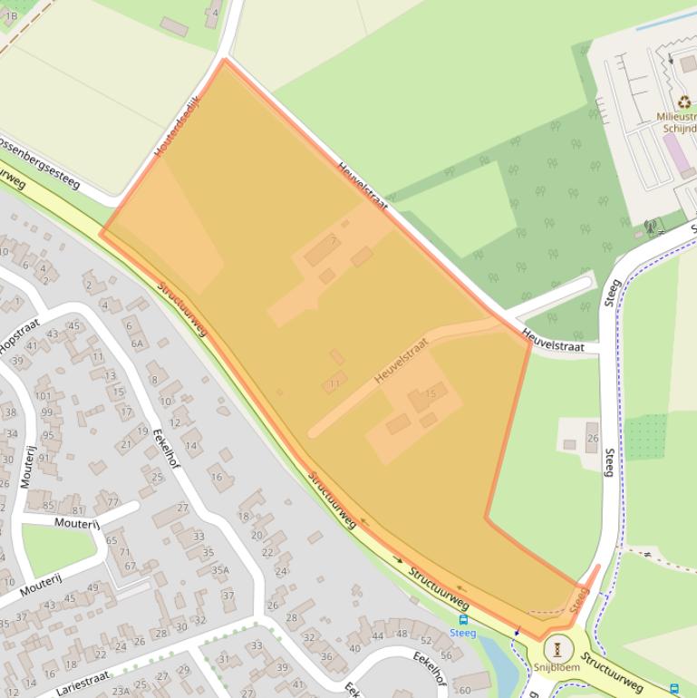 Kaart van postcodegebied 5482WK.