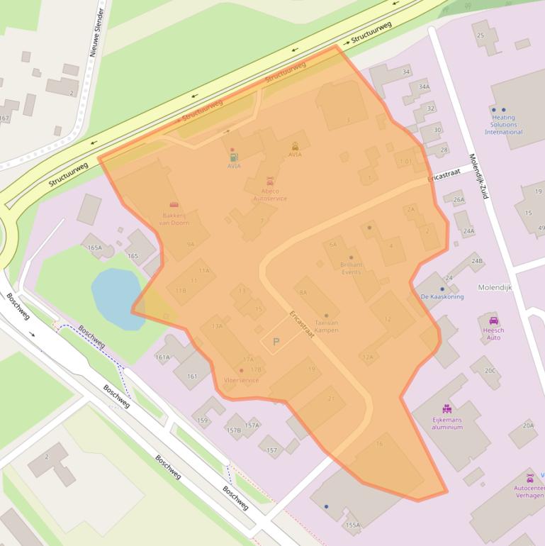 Kaart van postcodegebied 5482WR.