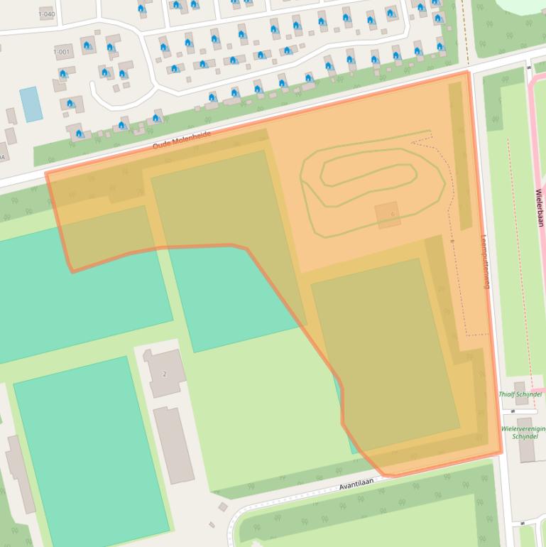 Kaart van postcodegebied 5482WW.