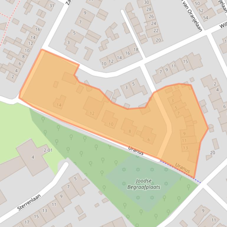 Kaart van postcodegebied 5482XG.