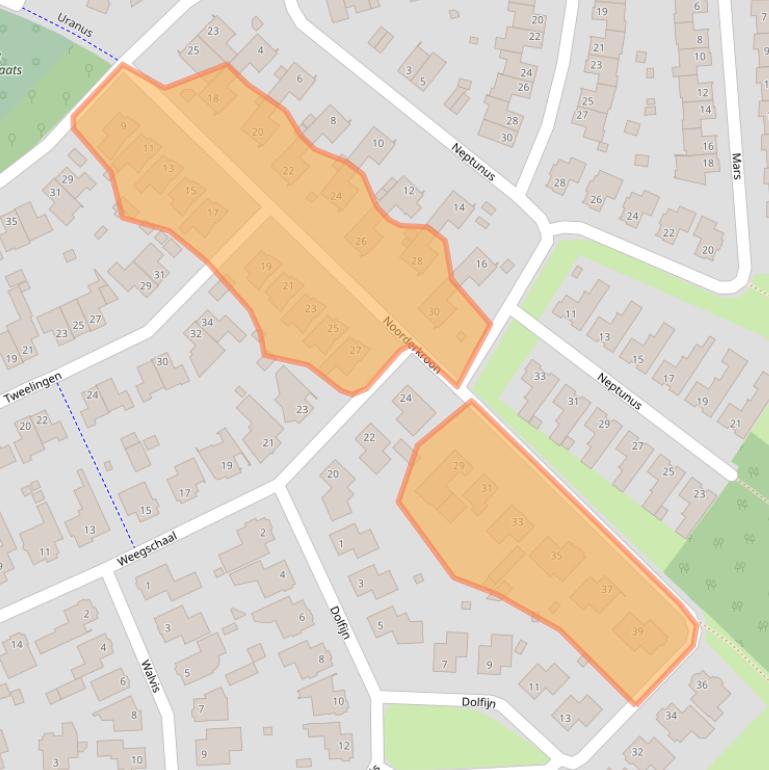 Kaart van postcodegebied 5482XK.