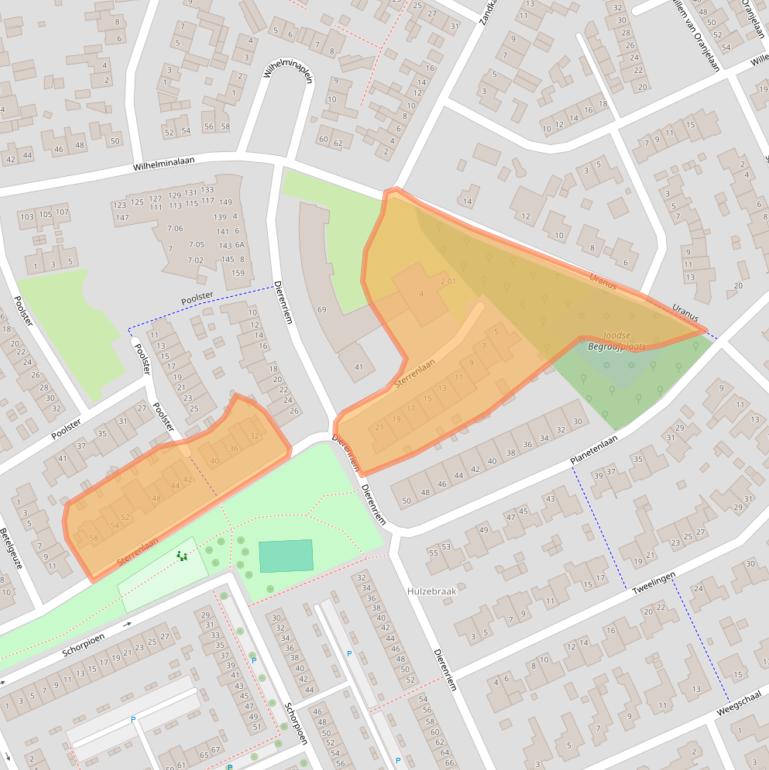 Kaart van postcodegebied 5482XL.