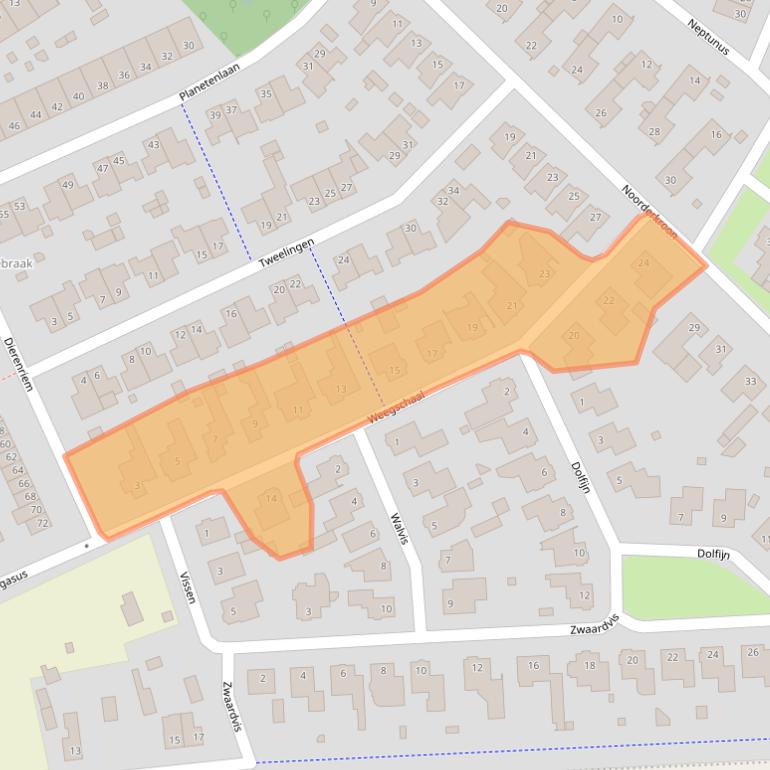 Kaart van postcodegebied 5482XS.