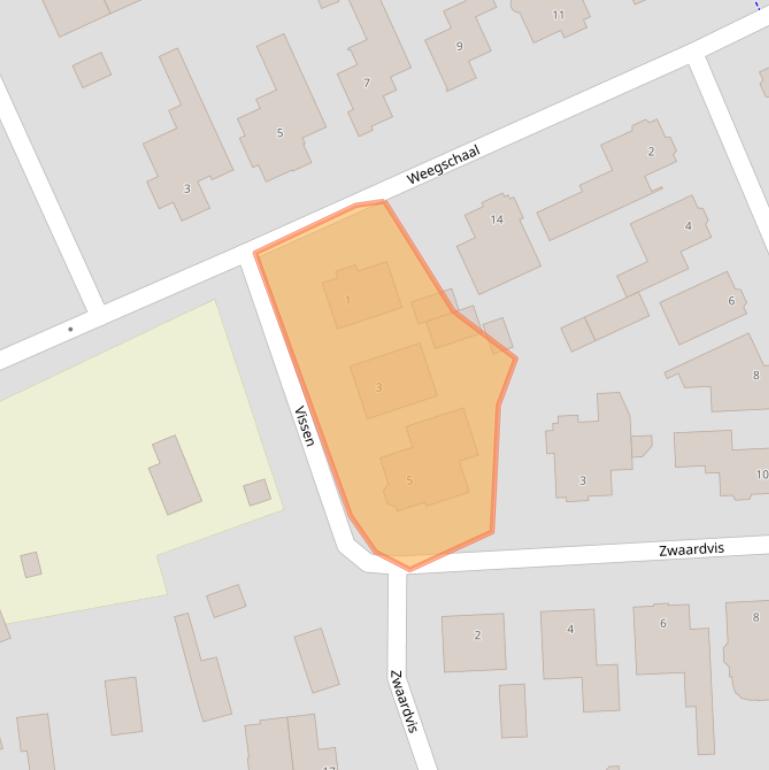 Kaart van postcodegebied 5482XX.