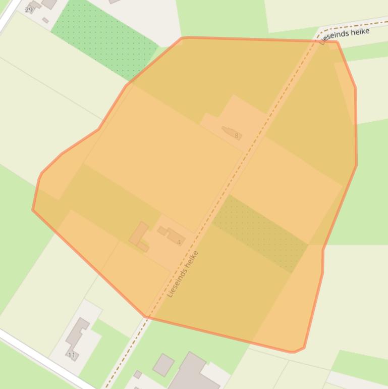 Kaart van postcodegebied 5482ZC.