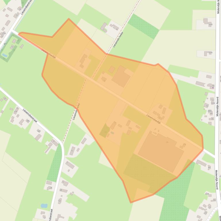 Kaart van postcodegebied 5482ZJ.