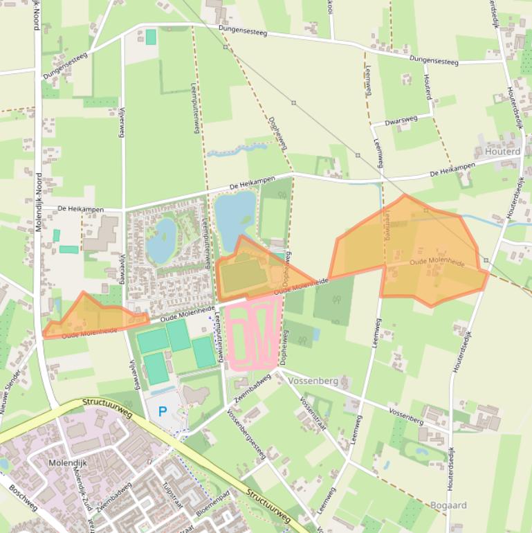 Kaart van postcodegebied 5482ZP.