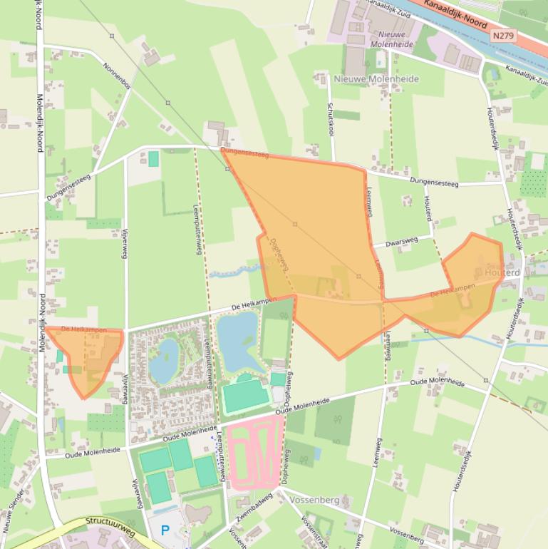 Kaart van postcodegebied 5482ZR.