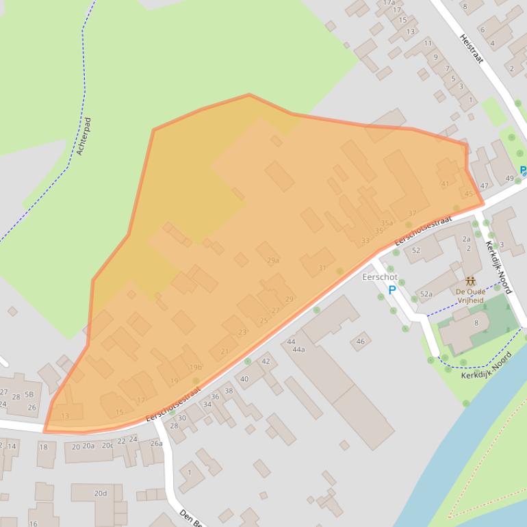 Kaart van postcodegebied 5491AA.