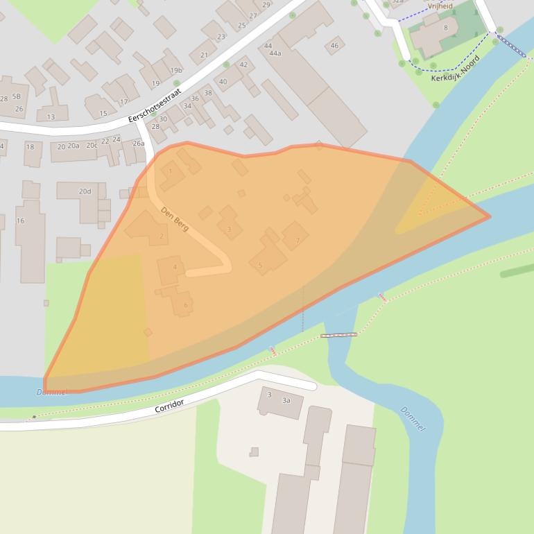 Kaart van postcodegebied 5491AE.