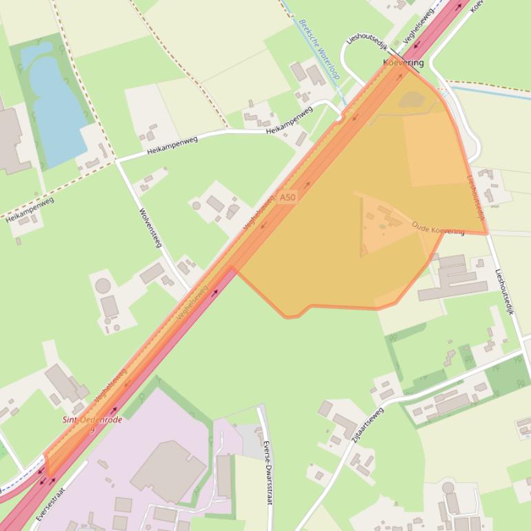 Kaart van postcodegebied 5491AK.