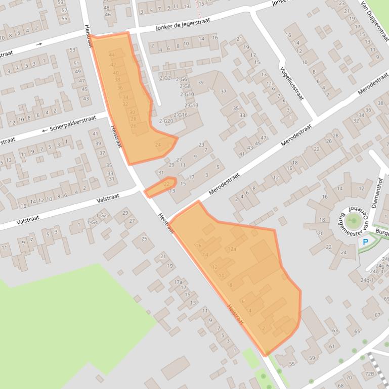 Kaart van postcodegebied 5491BC.