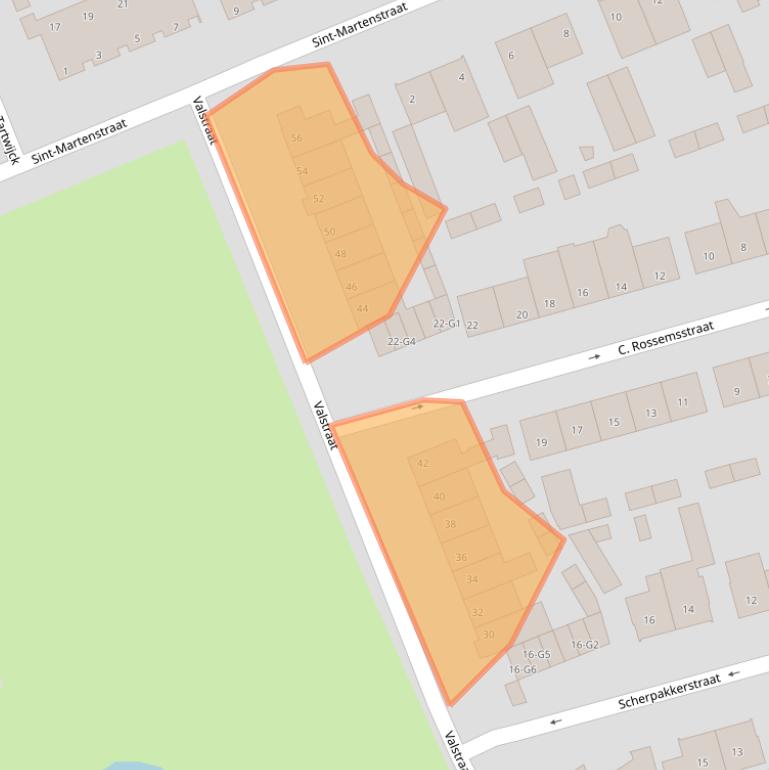 Kaart van postcodegebied 5491BK.