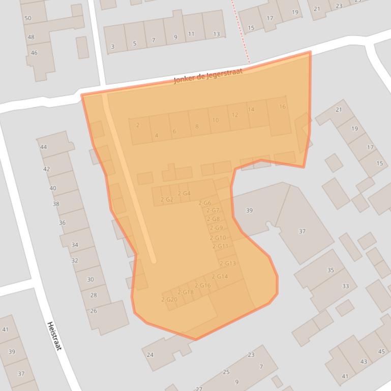 Kaart van postcodegebied 5491BR.