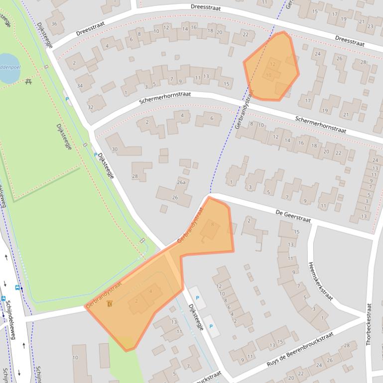 Kaart van postcodegebied 5491CS.