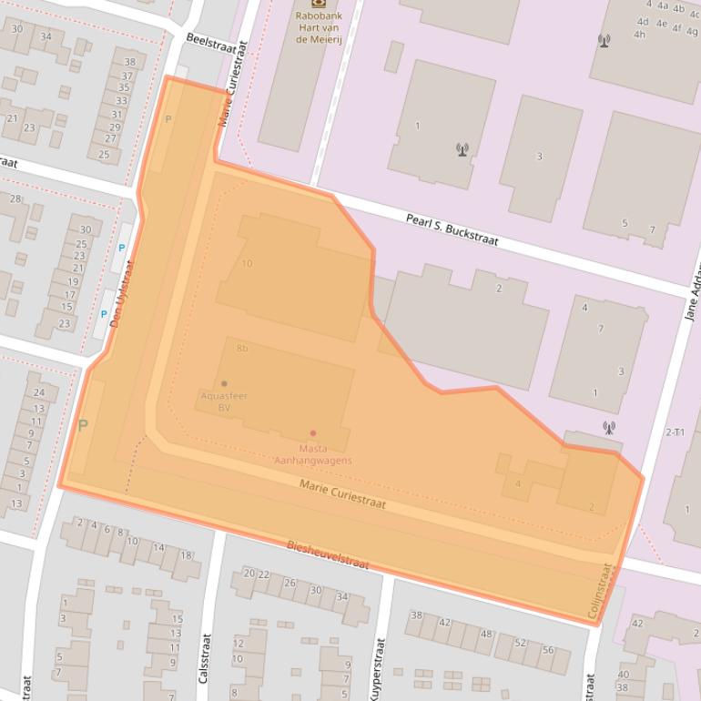 Kaart van postcodegebied 5491DD.