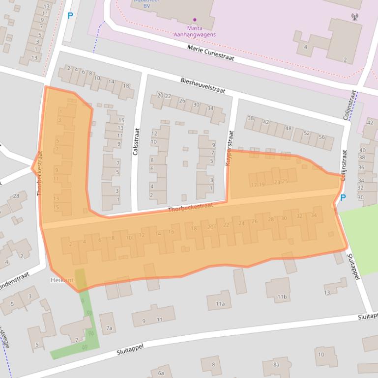 Kaart van postcodegebied 5491DV.