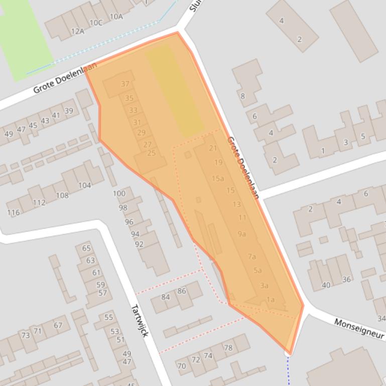 Kaart van postcodegebied 5491ED.