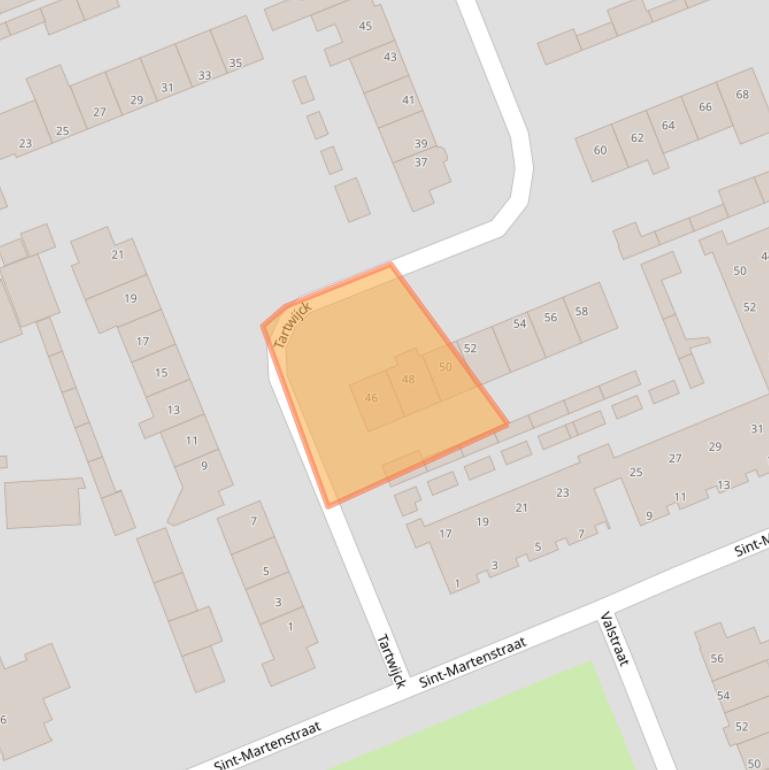 Kaart van postcodegebied 5491EK.