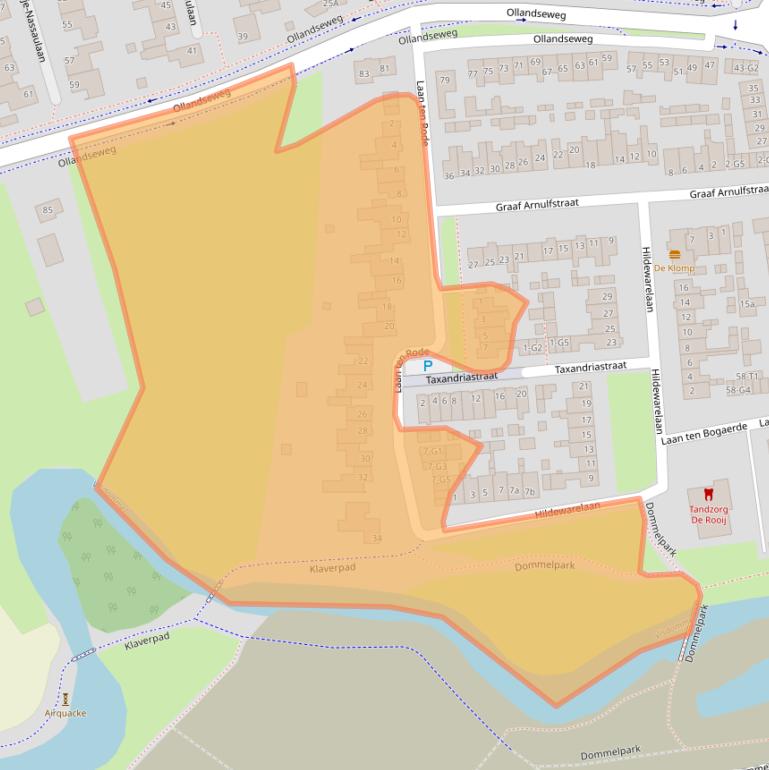 Kaart van postcodegebied 5491GH.