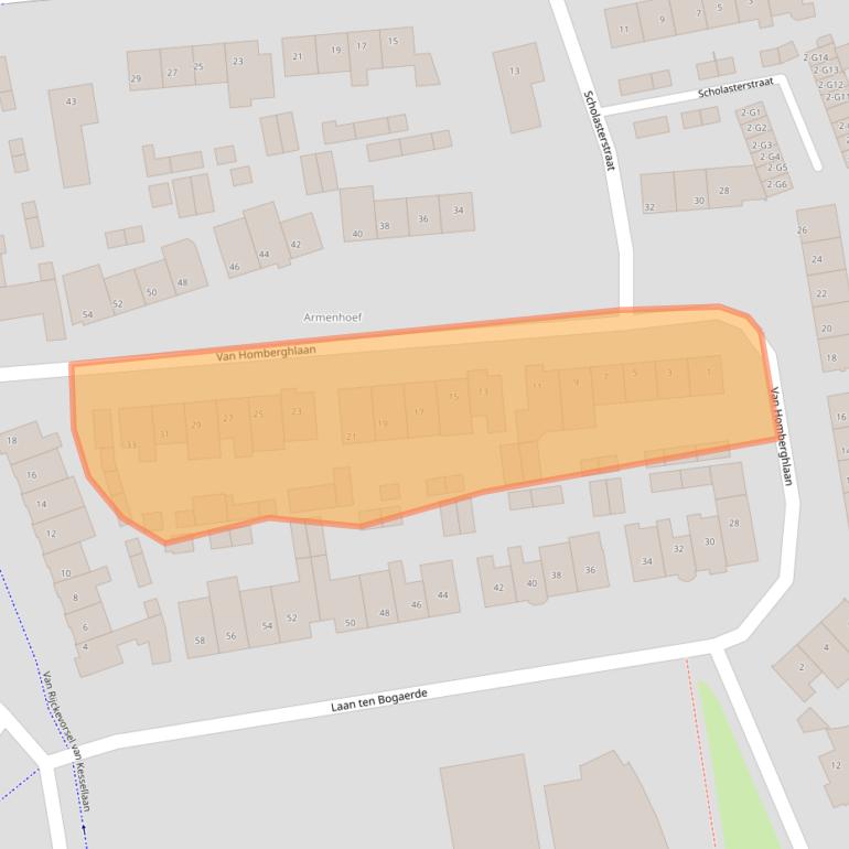 Kaart van postcodegebied 5491GM.