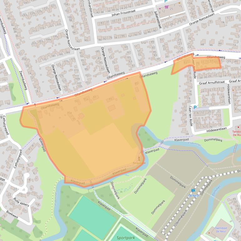 Kaart van postcodegebied 5491GR.