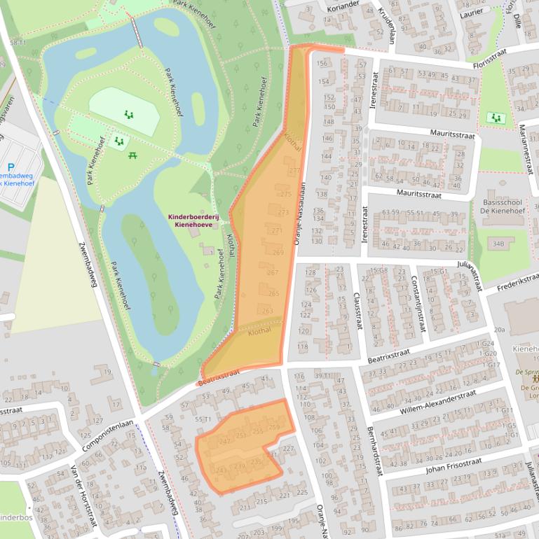 Kaart van postcodegebied 5491HH.