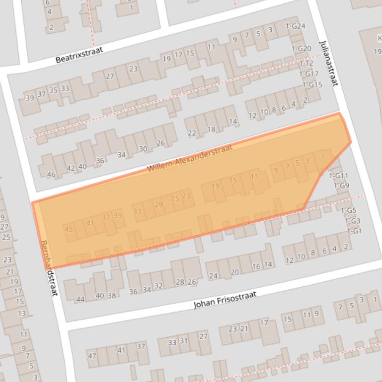 Kaart van postcodegebied 5491HT.