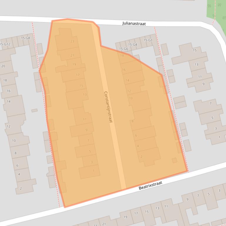 Kaart van postcodegebied 5491HZ.