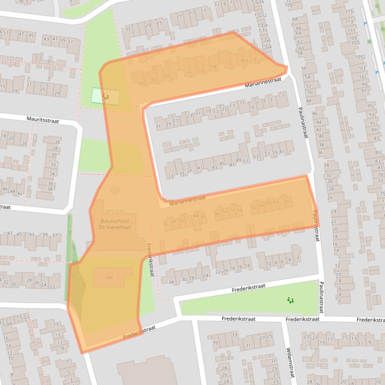 Kaart van postcodegebied 5491JD.