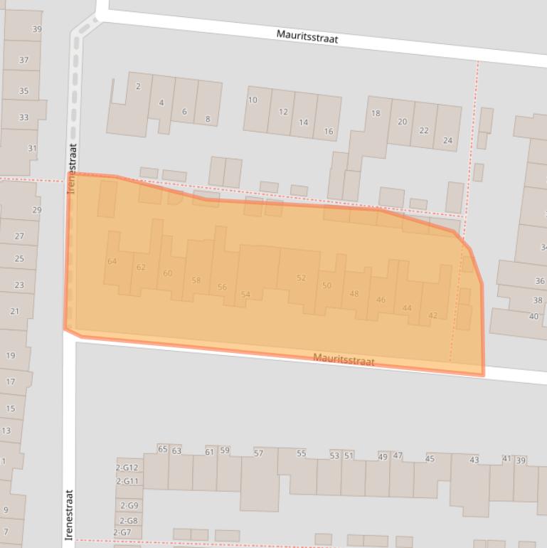 Kaart van postcodegebied 5491JJ.
