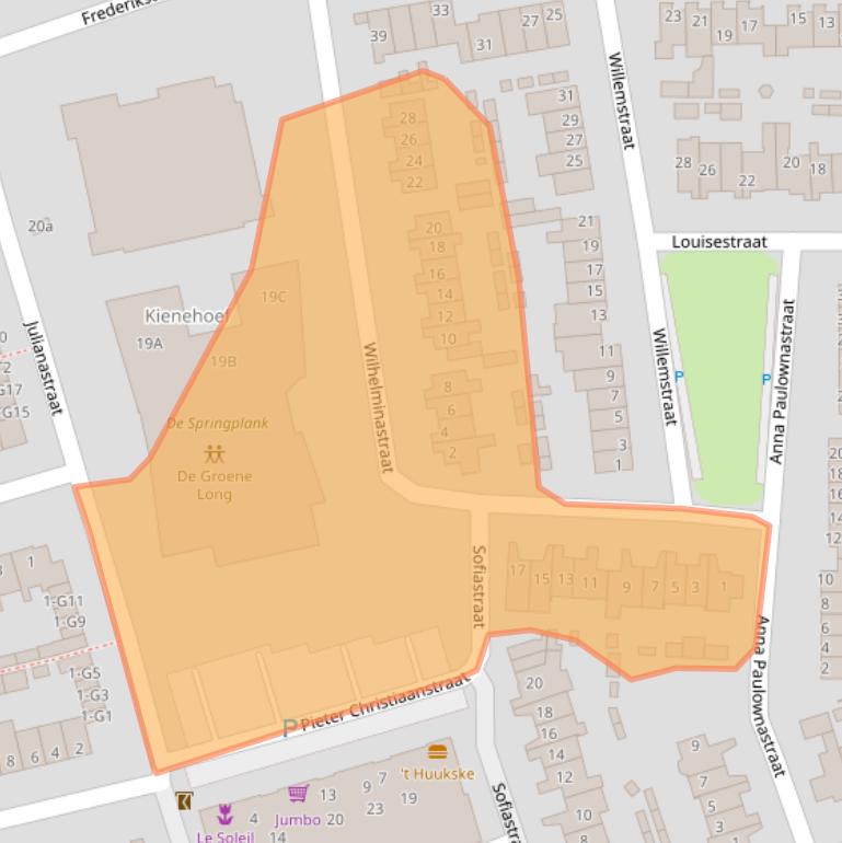 Kaart van postcodegebied 5491JL.