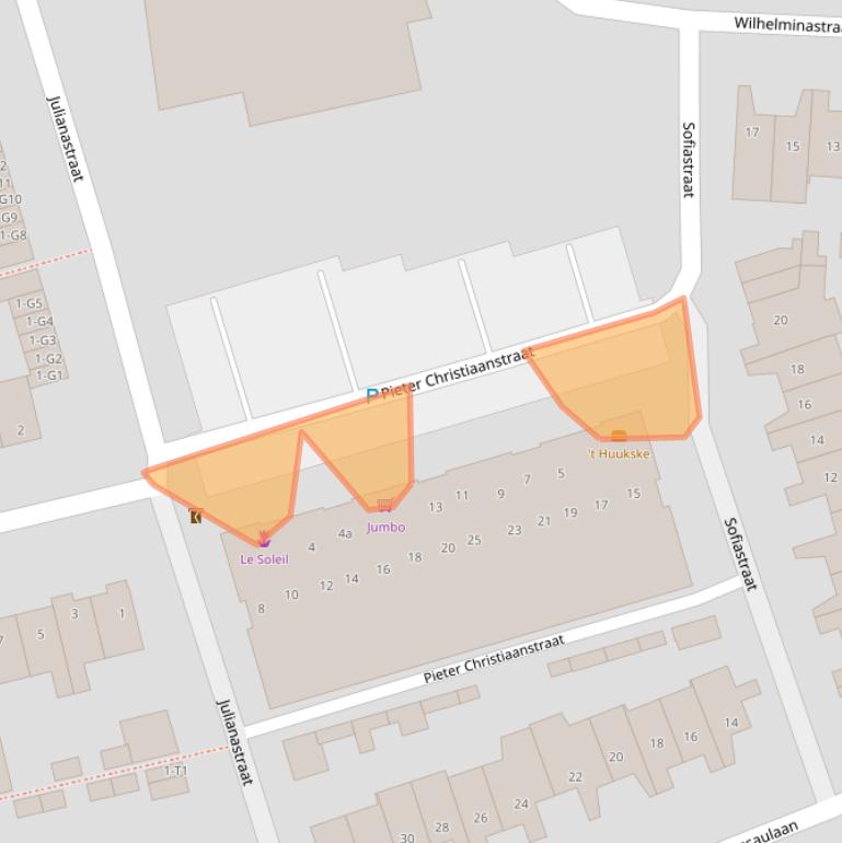 Kaart van postcodegebied 5491JN.