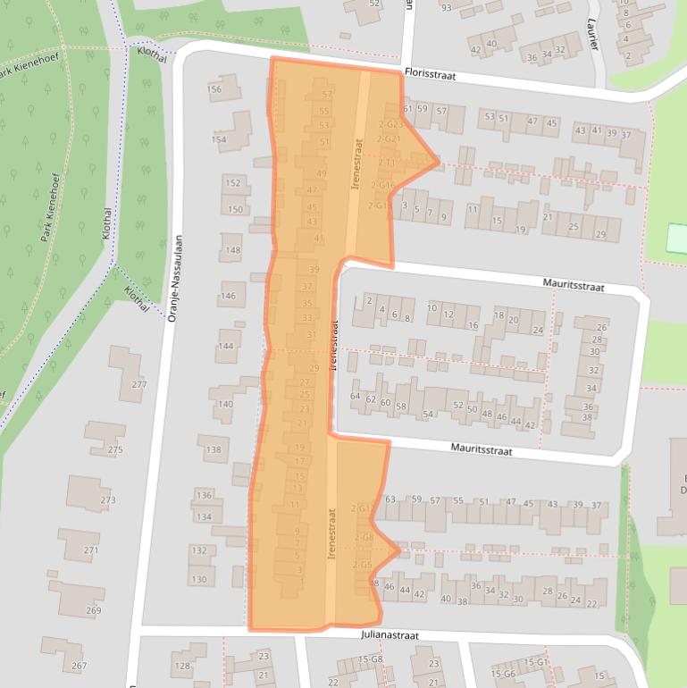 Kaart van postcodegebied 5491KC.