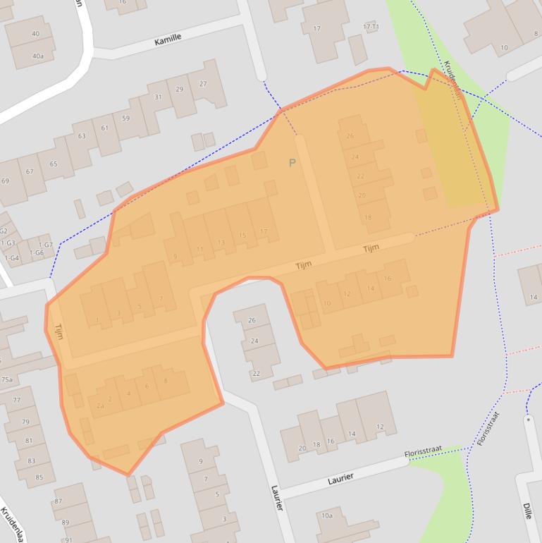 Kaart van postcodegebied 5491KS.