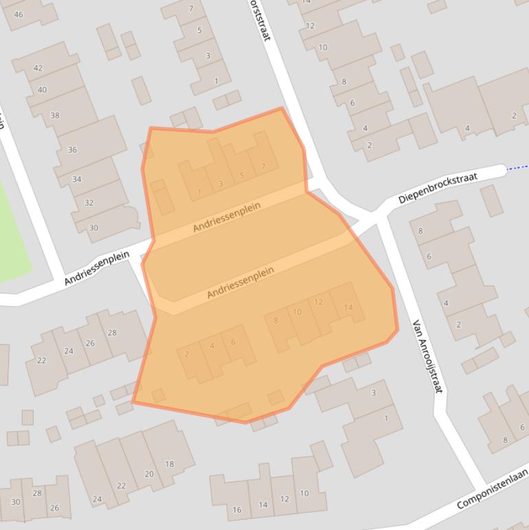 Kaart van postcodegebied 5491LK.