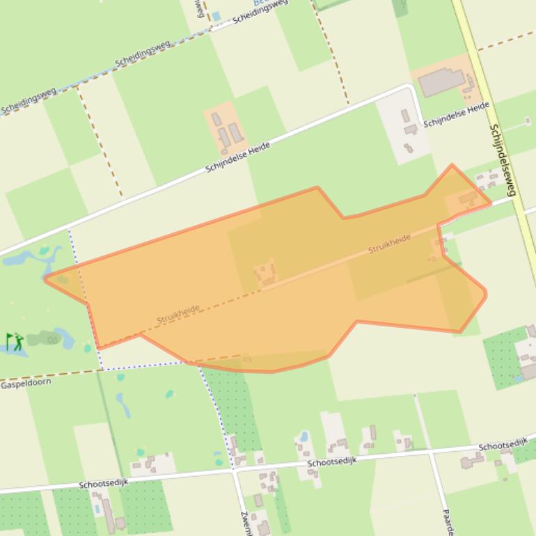 Kaart van postcodegebied 5491LS.