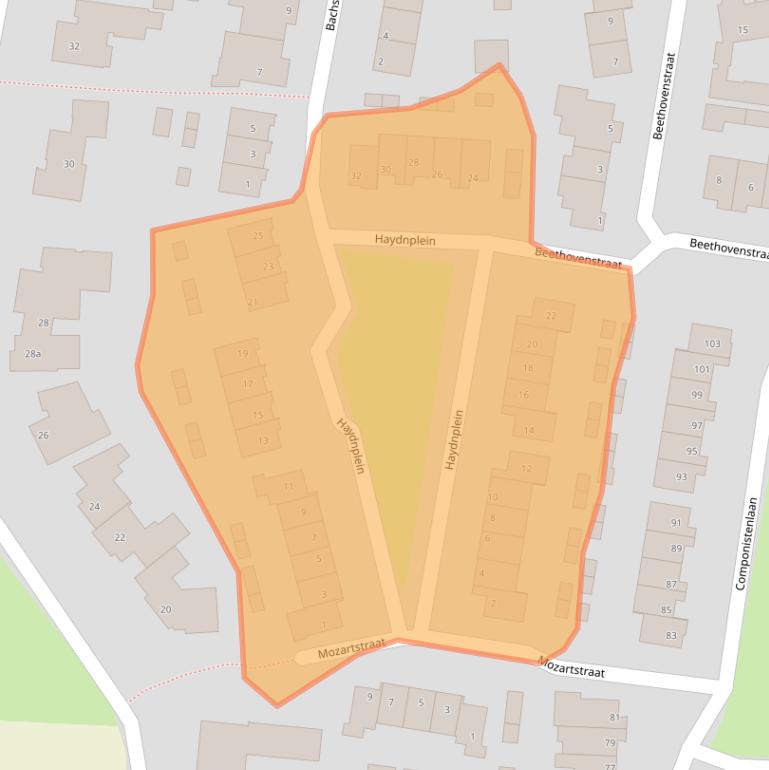 Kaart van postcodegebied 5491ME.