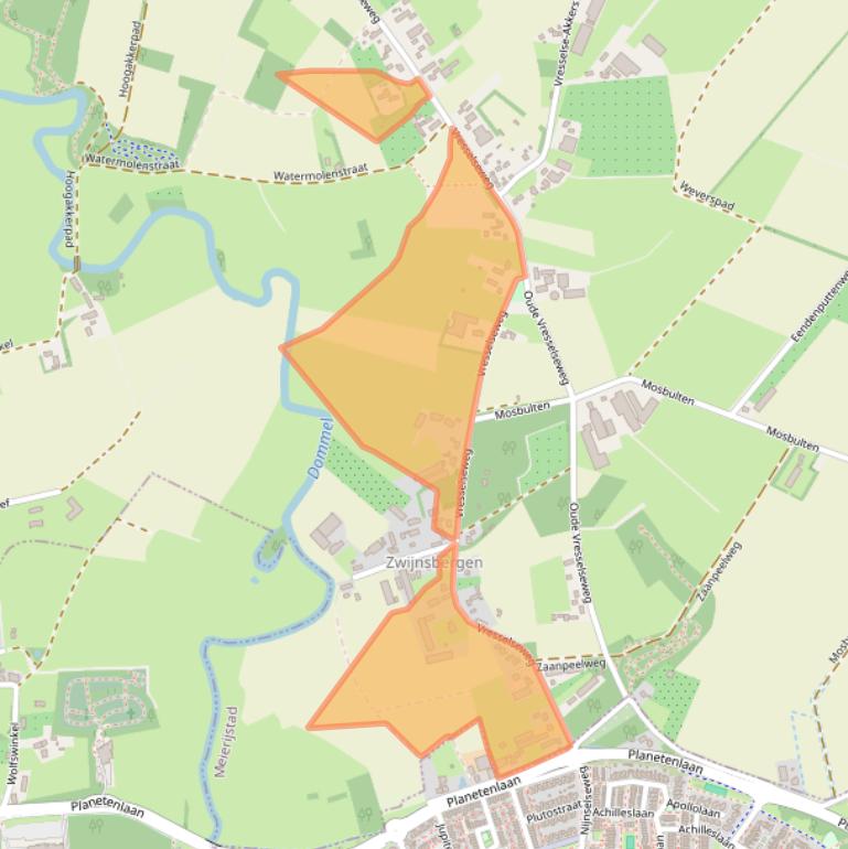 Kaart van postcodegebied 5491PD.