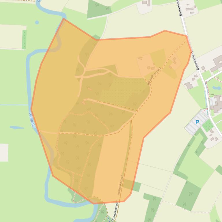 Kaart van postcodegebied 5491PE.