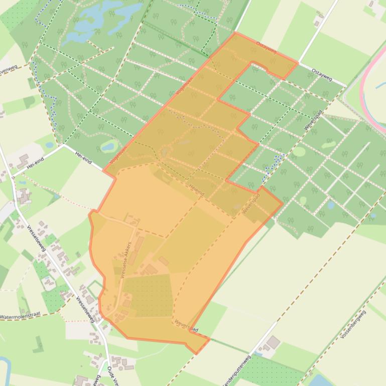 Kaart van postcodegebied 5491PG.