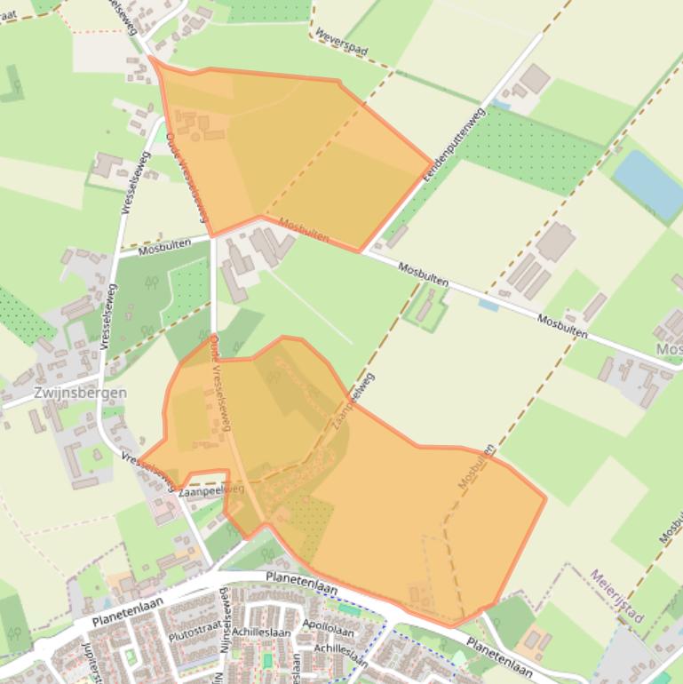 Kaart van postcodegebied 5491PK.