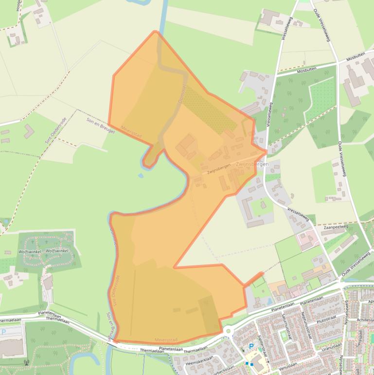 Kaart van postcodegebied 5491PL.